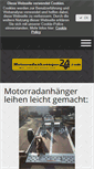 Mobile Screenshot of motorradanhaenger24.com